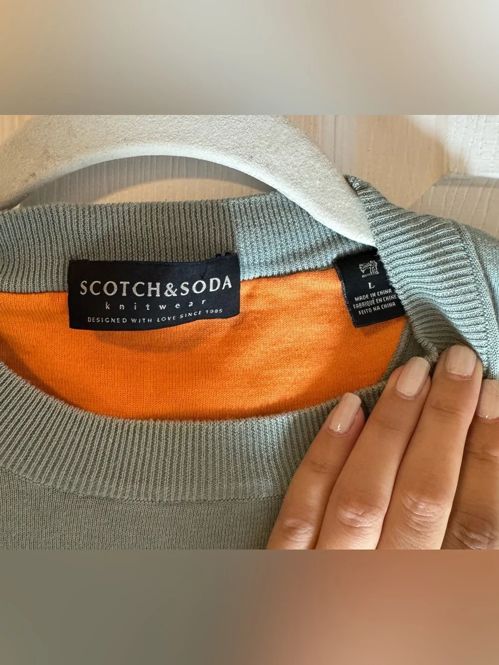 Scotch & Soda Striped Cotton Crewneck Sweater Men’s Large Casual Nautical